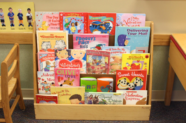 village nursery school bookrack